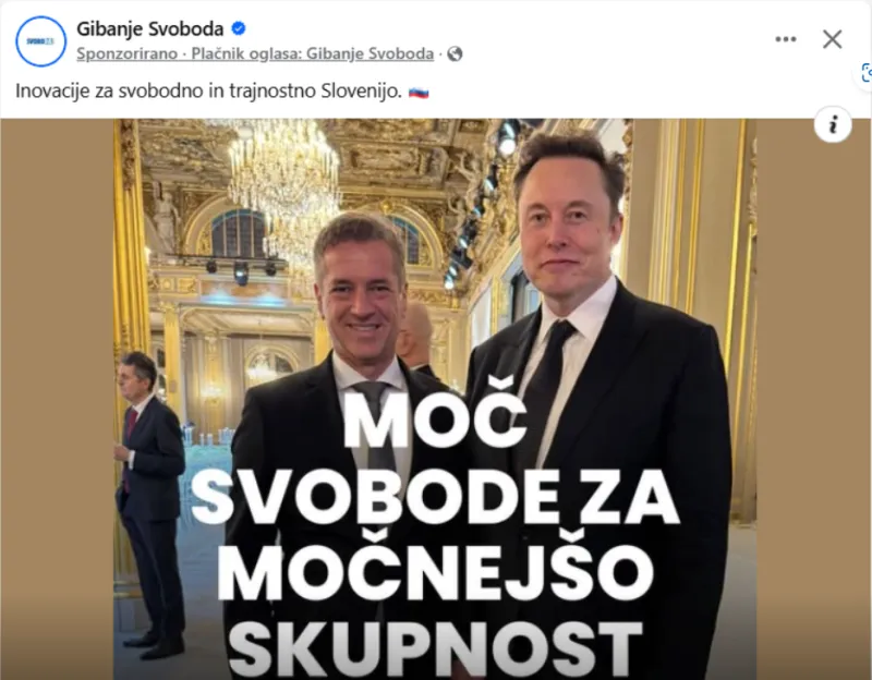 Foto: posnetek zaslona na omrežju Facebook