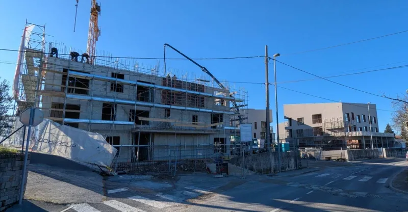 Gradnja rezidence Murva; Foto: Uredništvo