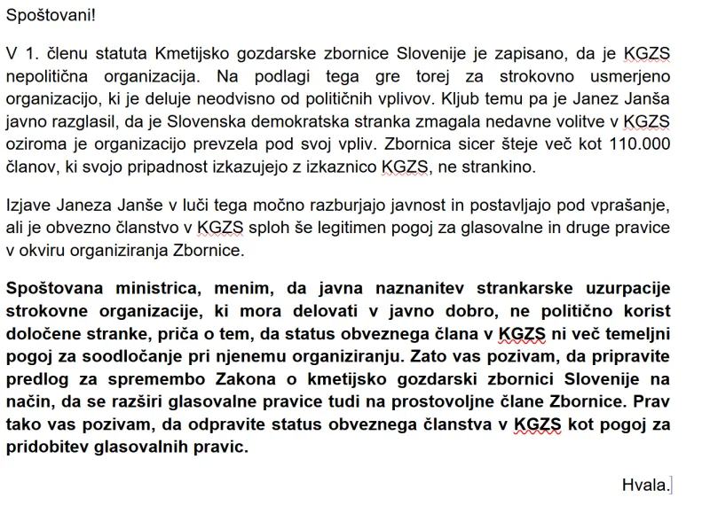 Ali je obvezno članstvo v zbornici sploh še legitimen pogoj in druge glasovalne pravice, se sprašuje Jonas Žnidaršič. Foto: Info360.si