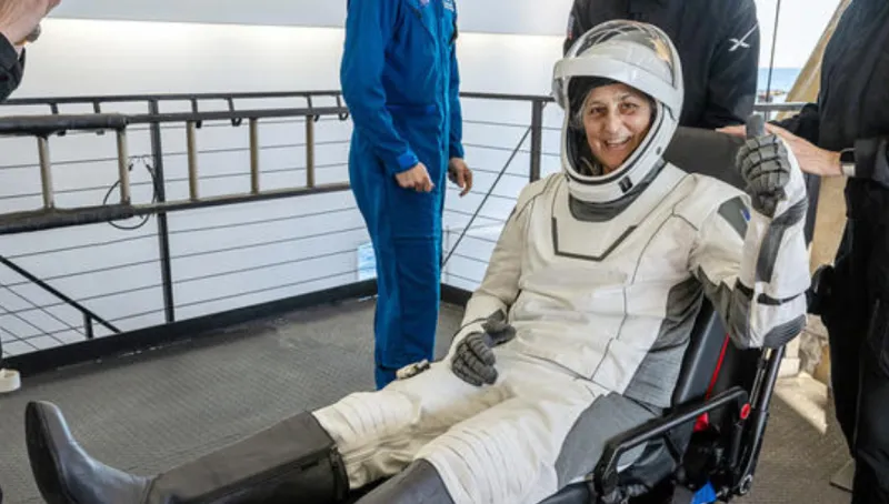 Cilj rehabilitacije je povrniti astronavtkino zdravje v stanje pred odhodom. Foto: Nasa/ X