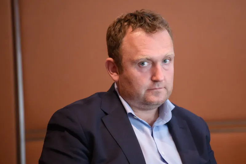 Na sliki generalni direktor Slovenskih železnic Dušan Mes. Foto: STA