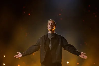Klemen Slakonja na Emi. Foto:STA