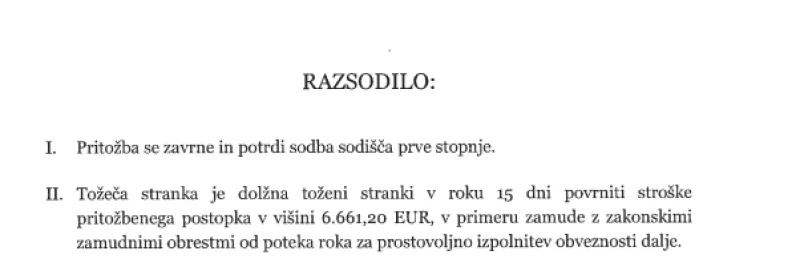 Višje sodišče pritrdilo ajdovskemu podjetju Bia separations. 