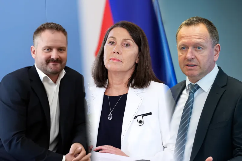 Varuhi javnega interesa od leve direktor Agencije za varstvo konkurence Andrej Matvoz, predsednica Računskega sodišča Jana Ahčin, predsednik Komisije za preprečevanje korupcije Robert Šumi. Foto: STA in fotomontaža Info360.si