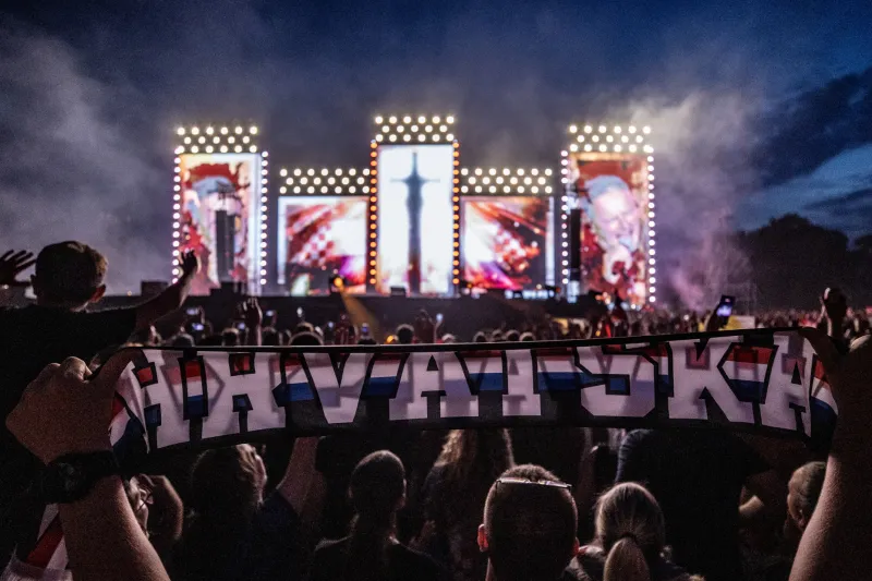 Koncert Marka Perkoviča Thompsona na zagrebškem hipodromu.