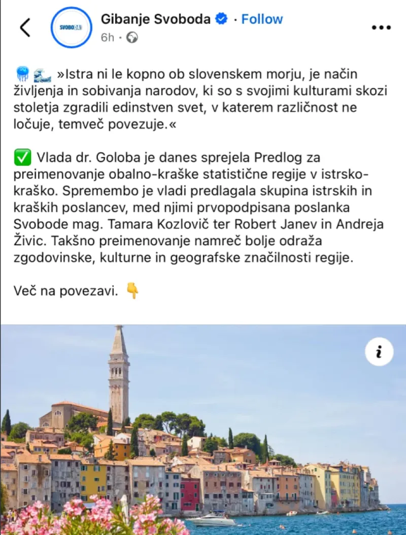 Rovinj namesto Pirana. 