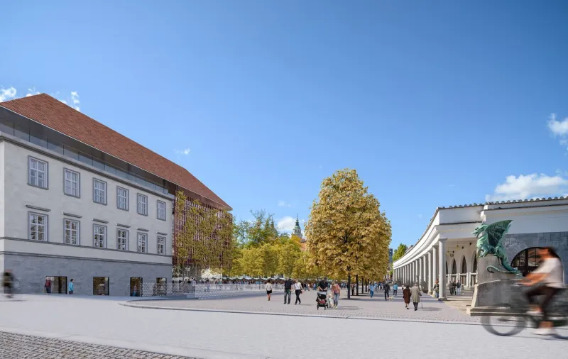 Načrt prenovljene tržnice. FOTO: MOL