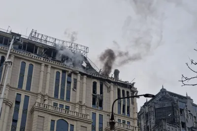 Ukrajina, Kijev.Posledice raketnih napadov ruske vojske na ukrajinsko prestolnico Kijev.