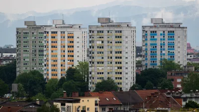Ljubljana.Stanovanja, nepremicnine, blokovsko naselje. Foto: STA