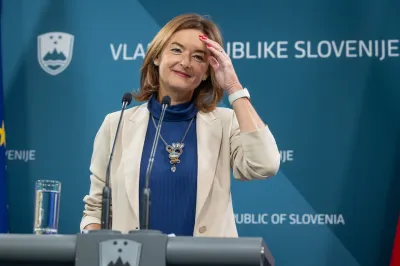 Ljubljana, vlada.Novinarska konferenca po redni tedenski seji vlade.Ministrica za zunanje in evropske zadeve Tanja Fajon.