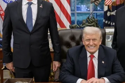 Joškoo Kadivnik z Donaldom Trumpom. Foto: X/Sova