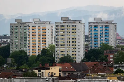 Ljubljana.Stanovanja, nepremicnine, blokovsko naselje. Foto: STA
