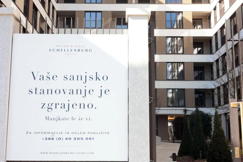 Slovenija Ljubljana 20.02.2024, 20. februar 2024Palais Schellenburg, arhitektura, stanovanja, stavba, gradbenistvo, luksuzna stanovanja, Foto:Borut ivulovi /BOBO