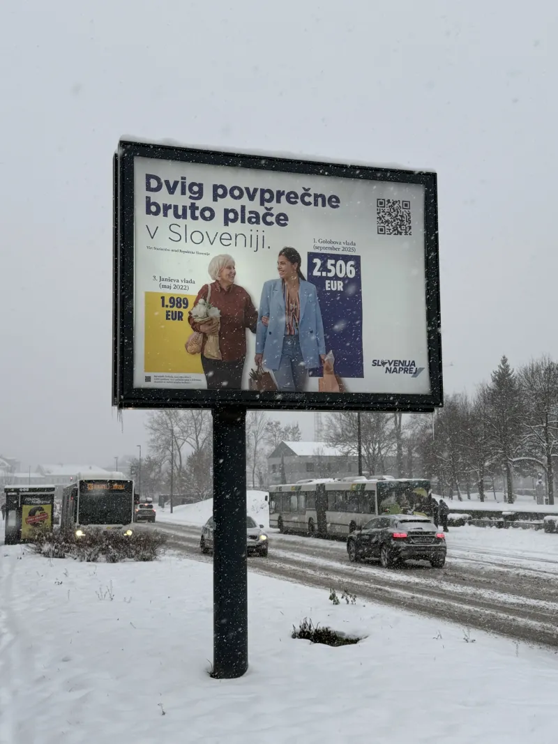 Gibanje Svoboda začelo plakatno kampanjo, ki razburja javnost. Ali imamo danes v žepu res več denarja kot pred tremi leti, ko je vlado vodil Janez Jan&scaron;a? Foto: Uredni&scaron;tvo