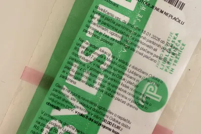 Pozor! Mestni redarji delijo kazni za neplačano parkirnino prav v času ma&scaron;nih obredov ob nedeljah dopoldne. Foto: Uredni&scaron;tvo. 