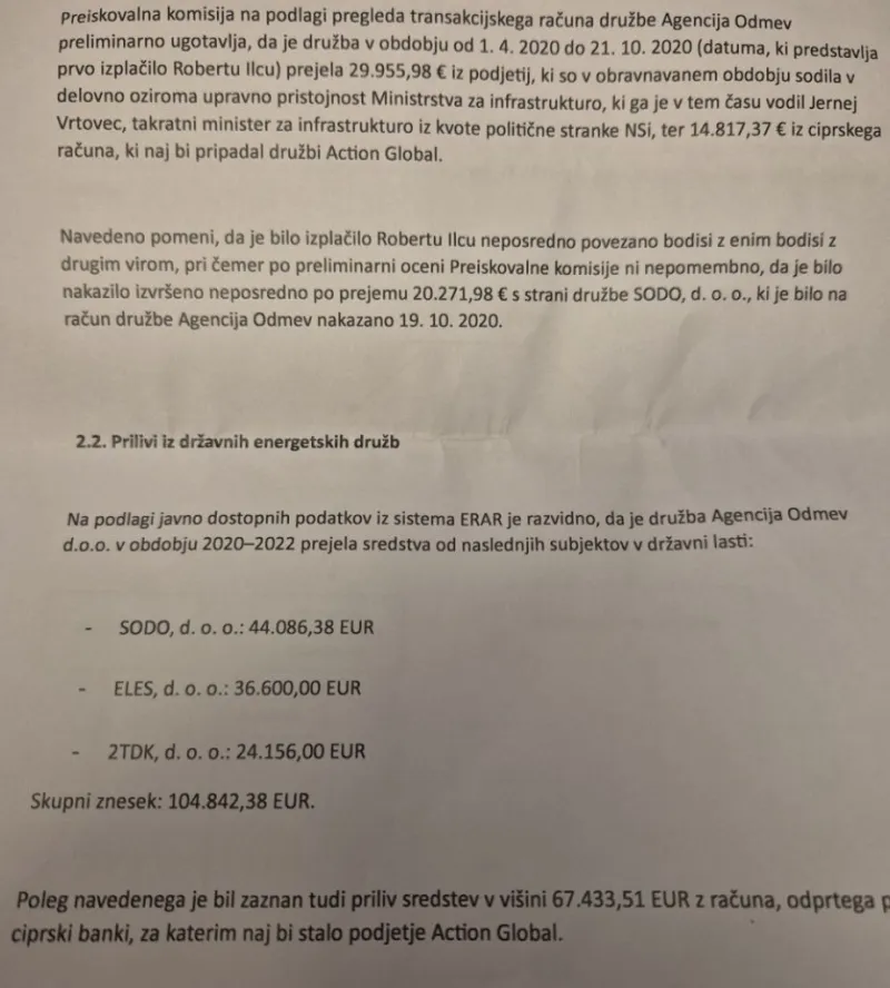 povezave financiranja, NSi