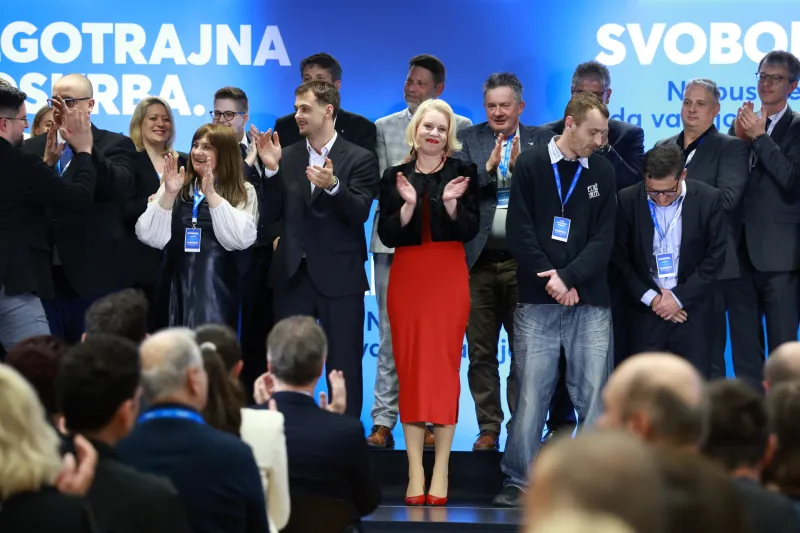 Volilna konvencija Gibanja Svoboda s predstavitvijo programa in kandidatne liste za državnozborske volitve. Foto:Borut Živulović/F.A.Bobo