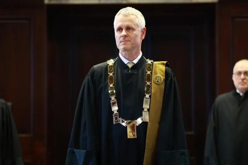 Slovenija, Ljubljana, 12.02.2026, 12. februar 2026Odprtje sodnega leta 2026, predsednik vrhovnega sodi??a Damjan Oro?.vrhovno sodi??e Ur?ka Ker?mahFoto:Borut ?ivulovi?/F.A.Bobo