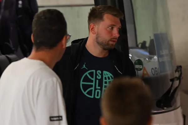 Luka Dončić avgusta 2025 v Ljubljani. Foto: Žiga Živulović jr./F.A.Bobo