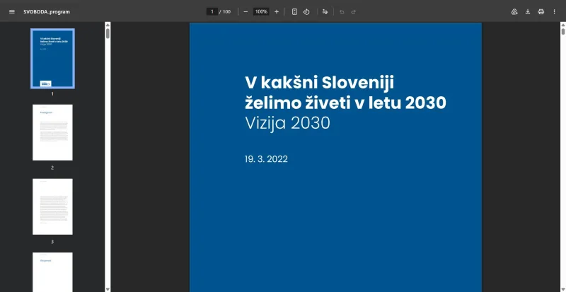 Na spletni strani imajo &scaron;e vedno program iz leta 2022. Foto: posnetek zaslona
