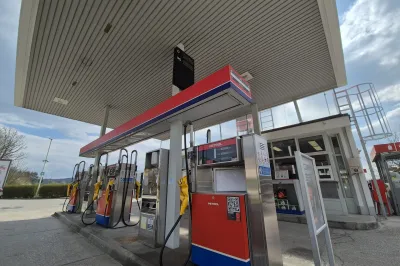 Črpalka brez goriva. Ena črpalka le za dizel za tovornjake. Foto: Uredni&scaron;tvo