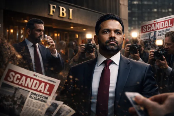 Patel očitke kategorično zanika. V javnem odzivu jih je označil za &raquo;popolnoma izmi&scaron;ljene&laquo;. Foto: ustvarjeno z umetno inteligenco