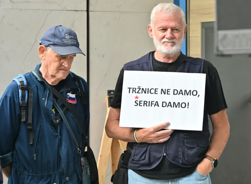 Slovenija, Ljubljana, 04.09.2025, 04. september 2025 Shod proti gradnji garažne hi&scaron;e pod Ljubljansko tržnico, družba, arhitektura, Ale&scaron; Primc,Foto: Igor Kupljenik/F.A.Bobo