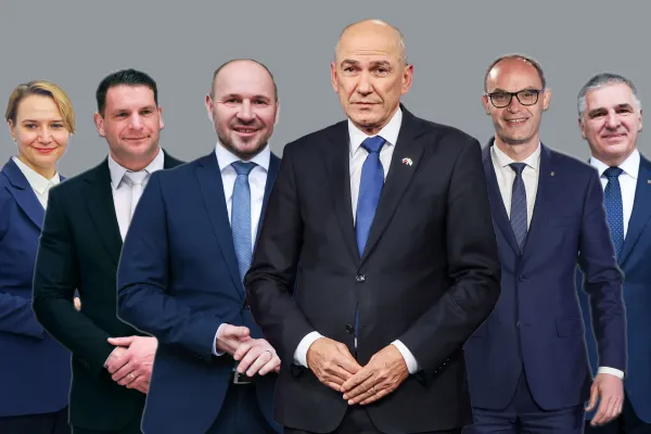 Slovenija, Medvode, 15.05.2026, 15. maj 2026.вЂЁJanez JanЕЎa, AnЕѕe Logar, Jernej Vrtovec, Tina Bregant, Marko LotriДЌ, Zoran StevanoviД&Dagger;, ilustracija, politika,Foto: Anastasia ЕЅivuloviД&Dagger;/F.A.Bobo