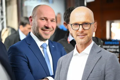 Jernej Vrtovec in Peter Žmak, predsednik in podpredsednik stranke NSi. Foto: Bobo/uredni&scaron;tvo