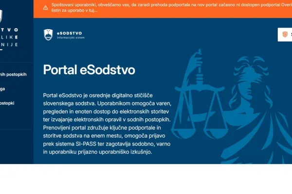Nov način dostopanja do portala E-sodstvo.