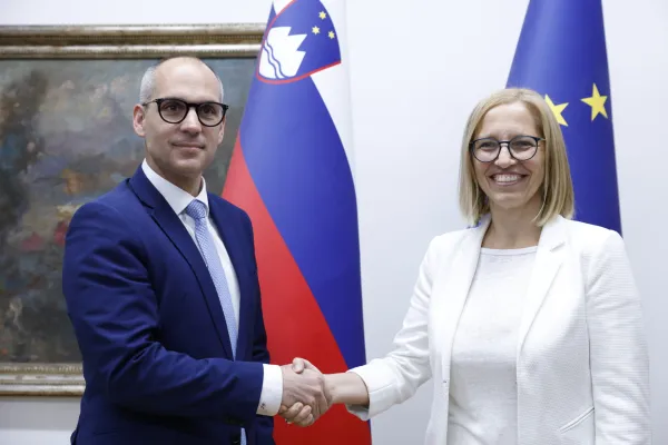 Slovenija,Ljubljana, 05.06.2026, 05.junij 2026,Primopredaja poslov ministrstvo za zdravje Valentina Prevolnik Rupel,Tadej OstrcFoto: Borut Živulovič/BOBO