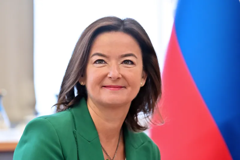 SLovenija, Ljubljana, 16.08.2025 16.avgust 2025Tanja Fajon je na obisku gostila kirgi&scaron;kega zunanjega ministra Ženbeka Kulubajeva, politika, portret, Tanja Fajon, Ženbek KulubajevFoto:Igor Kupljenik/F.A.Bobo