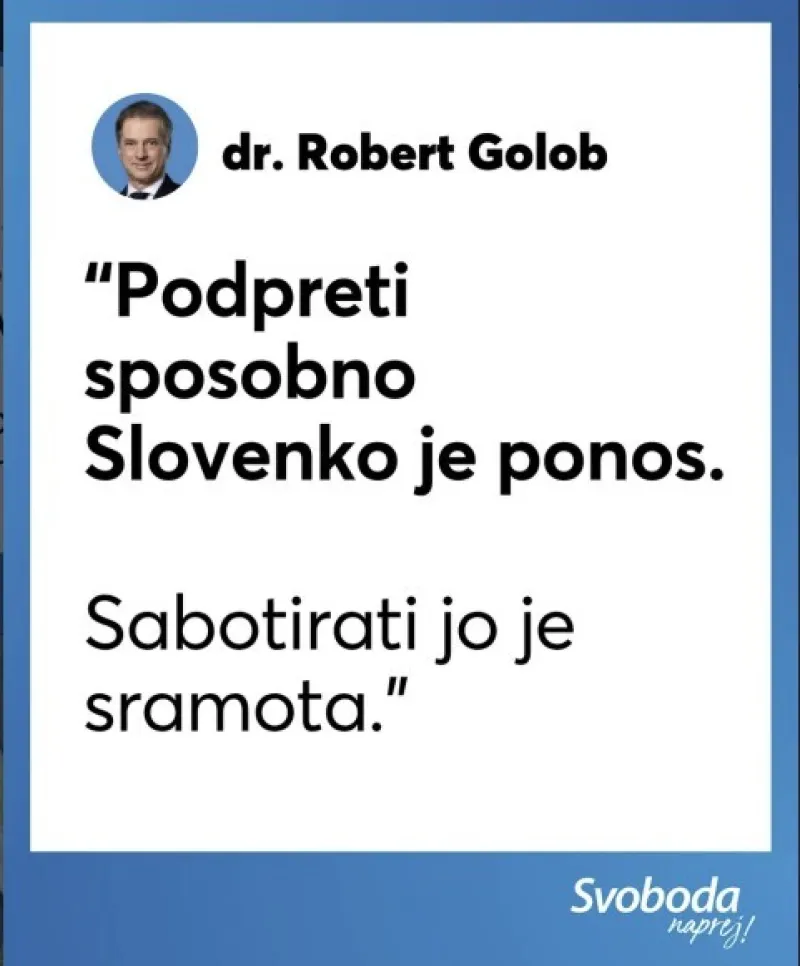 Golob, podpora Fajon