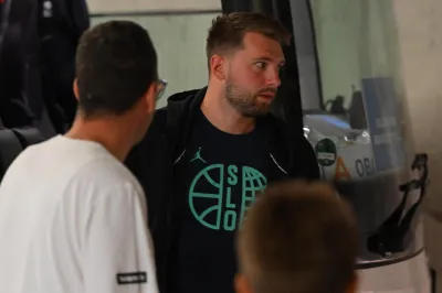 Luka Dončić avgusta 2025 v Ljubljani. Foto: Žiga Živulović jr./F.A.Bobo