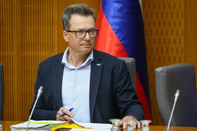 Seja skupnega odbora DZ, na kateri so obravnavali predlog zakona o interventnih ukrepih za razvoj Slovenije.Poslanec SDS in predsednik skupnega odbora Zvonko Cernac.