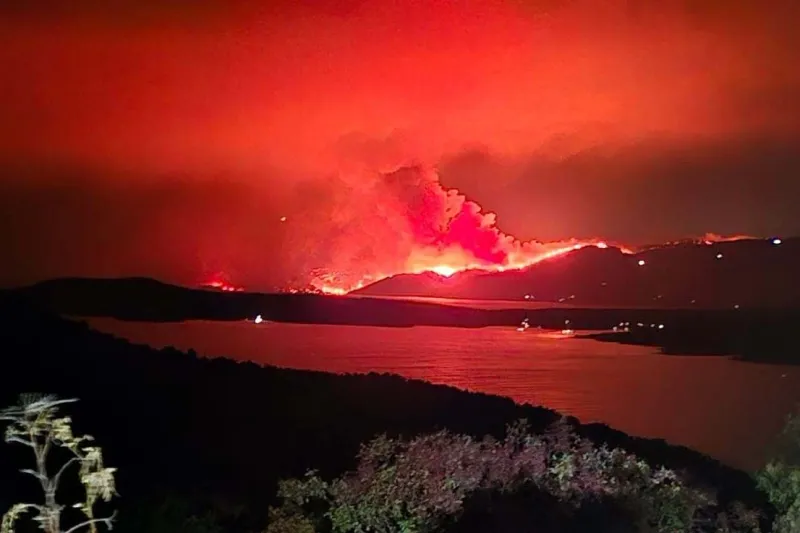 Brač v plamenih. 