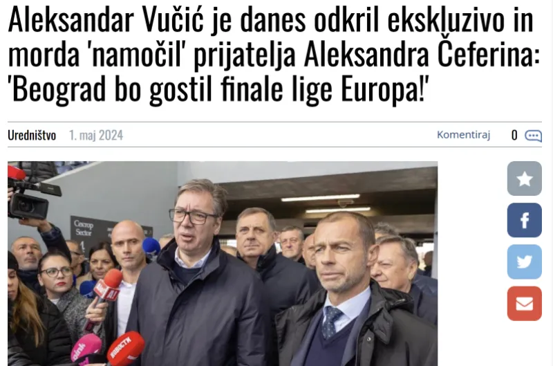 vučić, nogomania