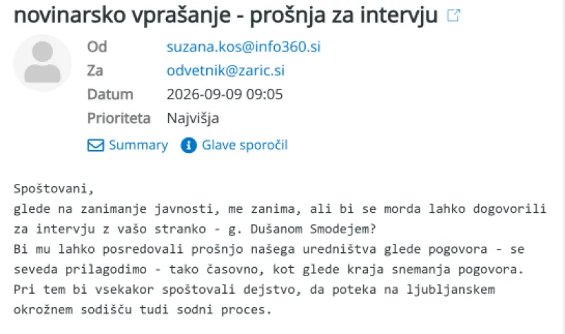 zaric, pro&scaron;nja