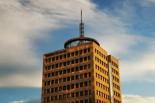 Ljubljana.Stolpnica Telekoma Slovenije.