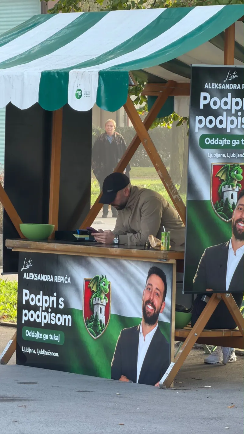 Aleksandar Repić &scaron;e vedno zbira pospise za vložitev kandidature za župana MOL. Foto: Uredni&scaron;tvo