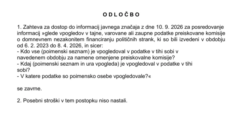 Odločba DZ