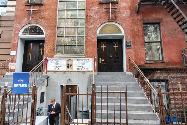 Slovenska skupnost v New Yorku je proslavila 110. obletnico cerkve sv. Cirila, ki ze vec kot stoletje predstavlja pomembno versko, kulturno in druzabno sredisce Slovencev v mestu. Foto: STA