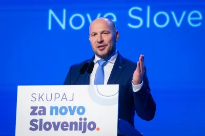 Programski kongres stranke Nova Slovenija (NSi).Predsednik stranke Nova Slovenija Jernej Vrtovec.