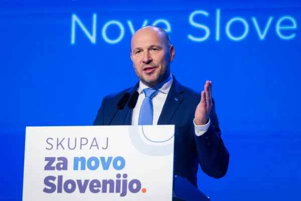 Programski kongres stranke Nova Slovenija (NSi).Predsednik stranke Nova Slovenija Jernej Vrtovec.