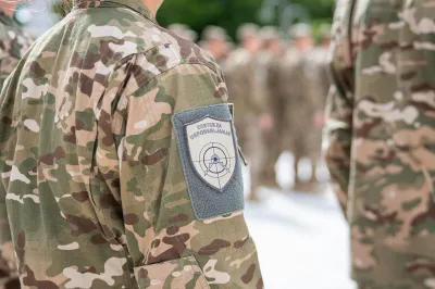 Slovesnost ob koncu temeljnega vojaskega strokovnega usposabljanja.Foto: STA