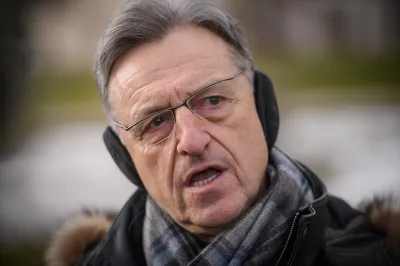 Slovesnost ob 30. obletnici prvega javnega postroja brigade Moris v Kocevski Reki.Castnik, vojni veteran in predsednik drustva MORiS Kocevska Reka Anton Krkovic.Foto: STA